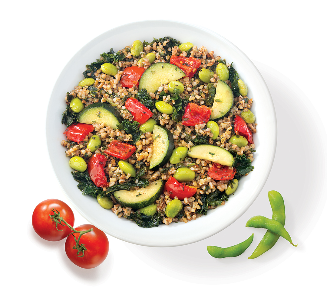 Luvo Foods • Bulgur Salad with Roasted Tomato and Edemame