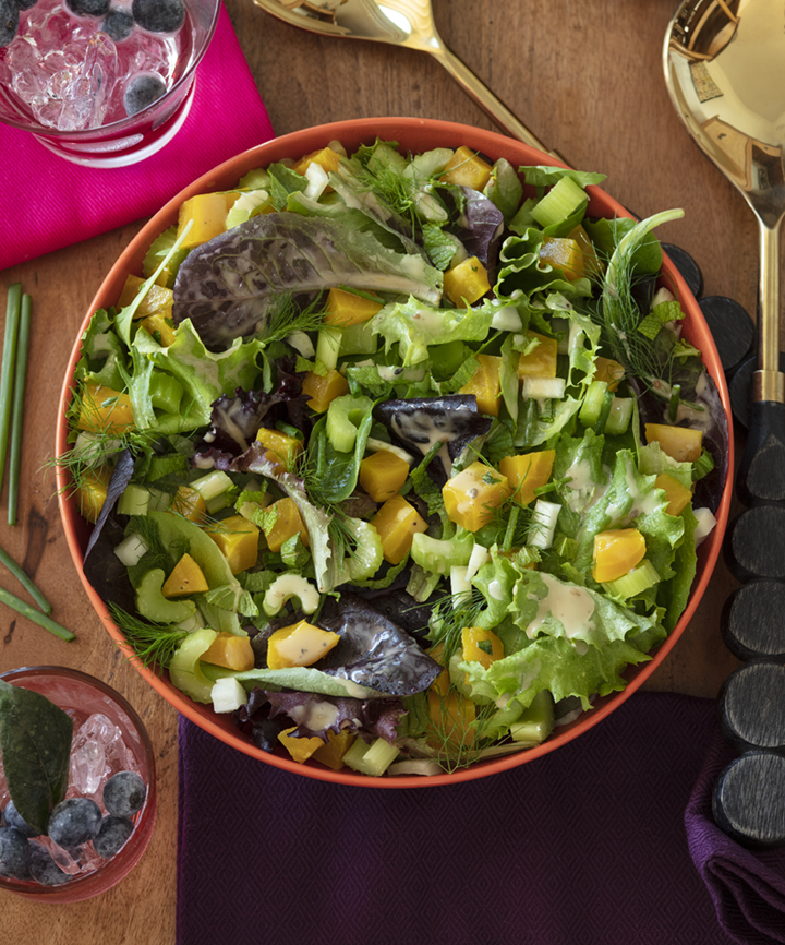 Apricot Blueberry Date Summer Salad