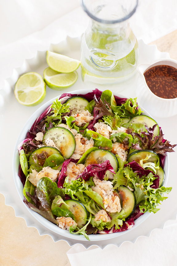 Sole with Mixed Greens